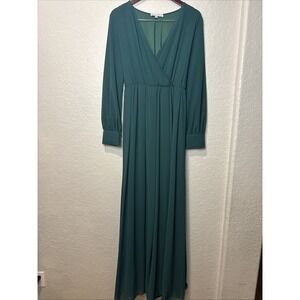 Emerald Green Baltic Born Maxi Full Length Long Sleeve Dress Size XL